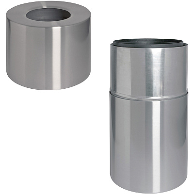 Genuine Joe Classic Cylinder 2-Piece Waste Receptacle (GJO58893)