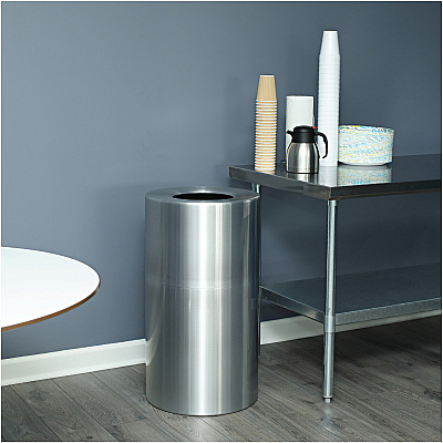 Genuine Joe Classic Cylinder 2-Piece Waste Receptacle (GJO58893)