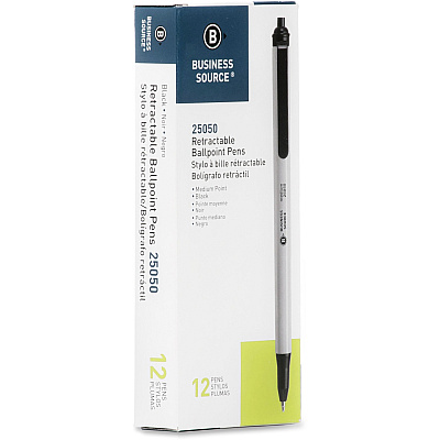 Business Source Retractable Ballpoint Pens (BSN25050)