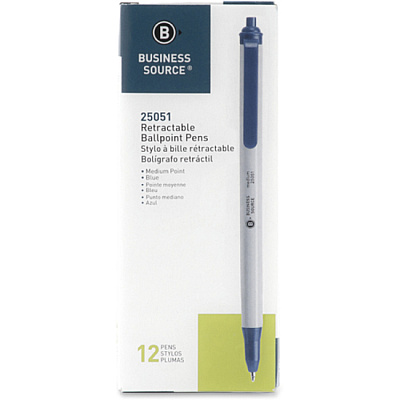 Business Source Retractable Ballpoint Pens (BSN25051)