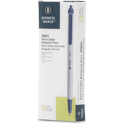 Business Source Retractable Ballpoint Pens (BSN25051)