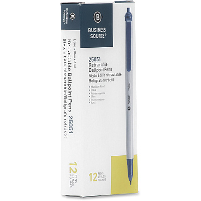 Business Source Retractable Ballpoint Pens (BSN25051)