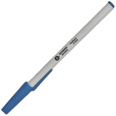 Business Source Medium Point Ballpoint Stick Pens (BSN37500)