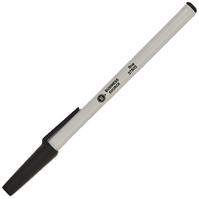 Business Source Fine Point Ballpoint Stick Pens (BSN37503)