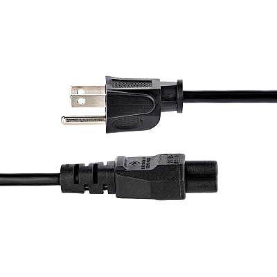 StarTech 3ft Laptop Power Cord, Nema 5-15p To C5 (PXT101NB3S3)