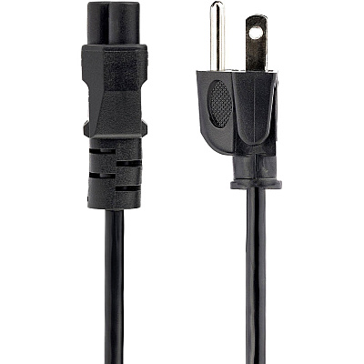StarTech 3ft Laptop Power Cord, Nema 5-15p To C5 (PXT101NB3S3)