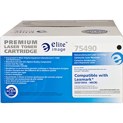 Elite Image Remanufactured MICR Toner Cartridge - Alternative for Lexmark (64015HA) (ELI75490)