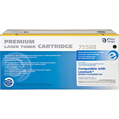Elite Image Remanufactured Toner Cartridge - Alternative for Lexmark (E260A11A) (ELI75588)