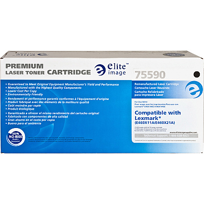 Elite Image Remanufactured Toner Cartridge - Alternative for Lexmark (E460X11A) (ELI75590)