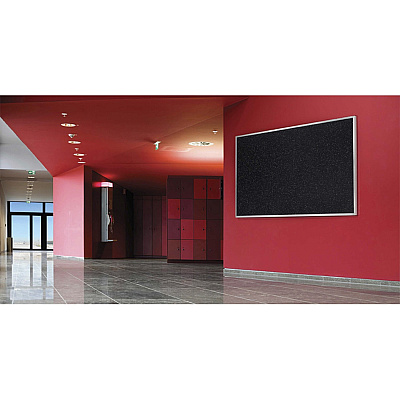 Ghent Recycled Bulletin Board with Aluminum Frame (ATR23BK)