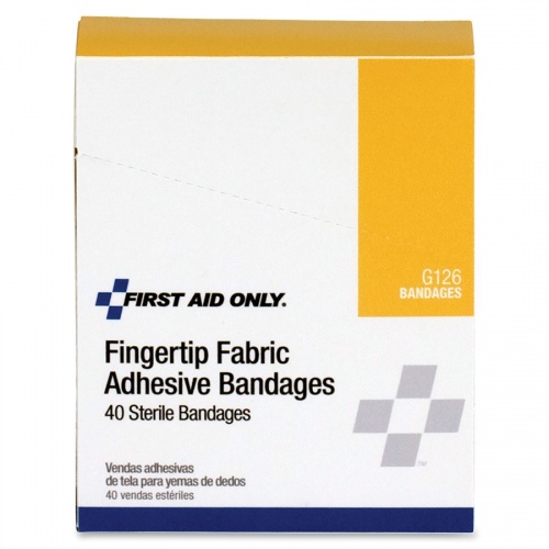 First Aid Only Fingertip Fabric Adhesive Bandages (G126)