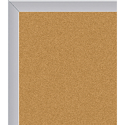 Ghent Natural Cork Bulletin Board with Aluminum Frame (AK44)