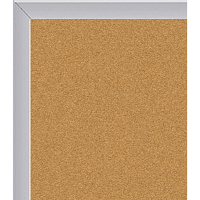 Ghent Natural Cork Bulletin Board with Aluminum Frame (AK410)