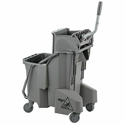 Unger SmartColor Dual-Compartment Mop Bucket (COMBG)