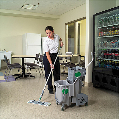 Unger SmartColor Dual-Compartment Mop Bucket (COMBG)