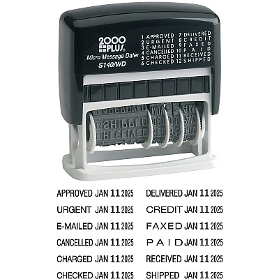 COSCO 2000 Plus Micro Message 6-year Dater Stamp (COS011090)