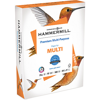 Hammermill Premium Multipurpose Paper- 5 Ream - White (HAM105810)