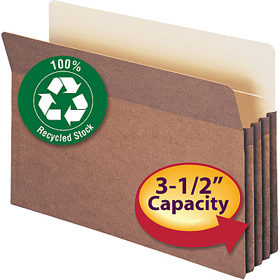 Smead Straight Tab Cut Legal Recycled File Pocket (SMD74205)