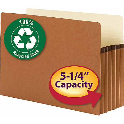 Smead Straight Tab Cut Legal Recycled File Pocket (SMD74206)