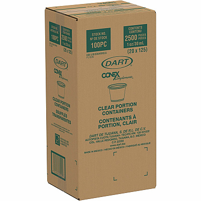 Dart 1 oz Conex Complements Portion Containers (DCC100PC)