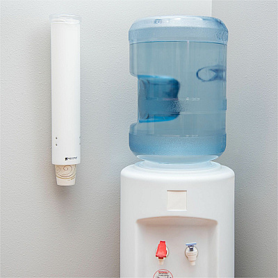San Jamar Small Pull-type Water Cup Dispenser (SJMC4160WH)