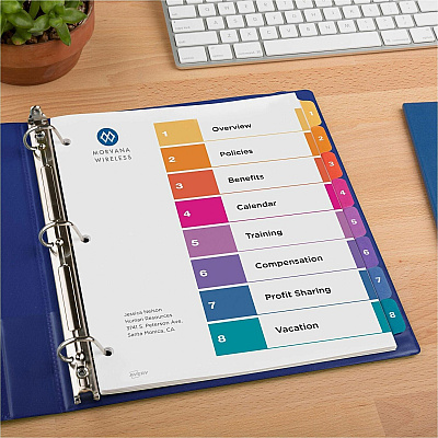 Avery Dividers, 8 Tabs, Ready Index (3 Sets of 11071)