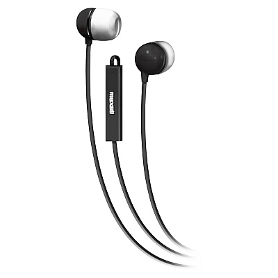 Maxell In-Ear Earbuds with Microphone and Remote (190300)