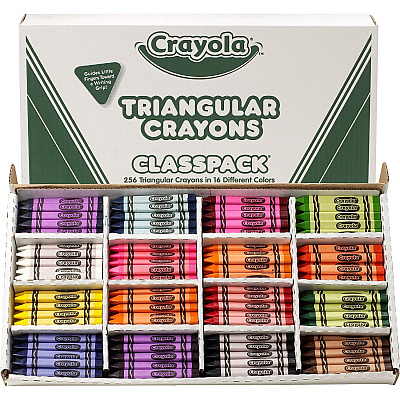 Crayola Triangular Anti-roll Crayons (CYO528039)