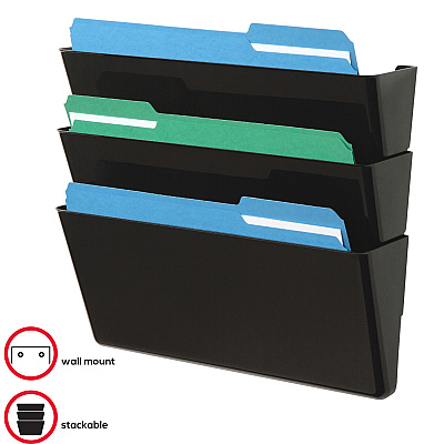 deflecto Stackable DocuPocket Set (DEF73604)