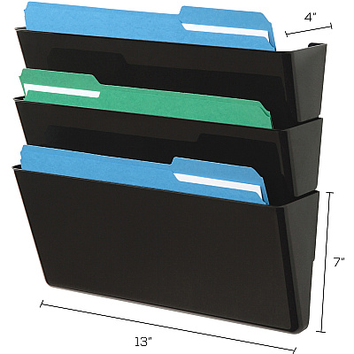 deflecto Stackable DocuPocket Set (DEF73604)