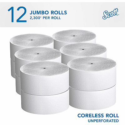 Scott Coreless High-Capacity Jumbo Roll Toilet Paper (KCC07005)