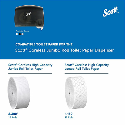 Scott Essential Coreless Jumbo Roll Toilet Paper Dispenser (KCC09602)