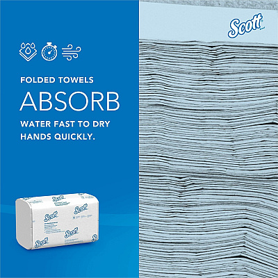 Scott Pro Scottfold Multifold Paper Towels with Absorbency Pockets (KCC01960)