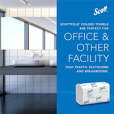 Scott Pro Scottfold Multifold Paper Towels with Absorbency Pockets (KCC01960)