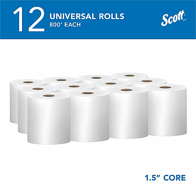Scott Essential Universal Hard Roll Towels with Absorbency Pockets (KCC01040)