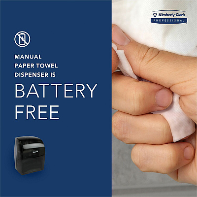 Kimberly-Clark Professional Sanitouch Manual Hard Roll Towel Dispenser (KCC09990)
