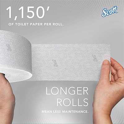 Scott Coreless High-Capacity Jumbo Roll Toilet Paper with Elevated Design (KCC07006)