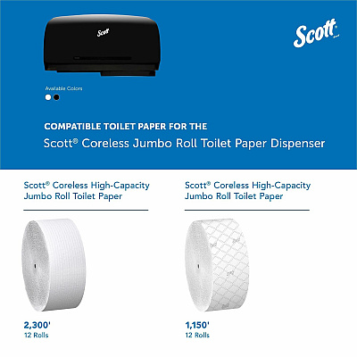 Scott Essential Coreless Jumbo Roll Toilet Paper Dispenser (KCC09608)