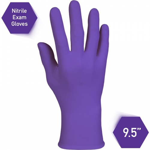 KIMTECH Purple Nitrile Exam Gloves (55081) | SuperWarehouse.com