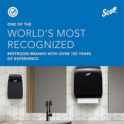 Scott Professional 100% Recycled Fiber Standard Roll Toilet Paper with Elevated Design (KCC13217)