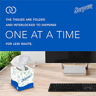 Surpass Facial Tissue Cube for Business (KCC21320)