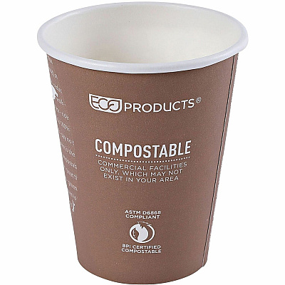 Eco-Products 8 oz World Art Hot Beverage Cups (ECOEPBHC8WA)