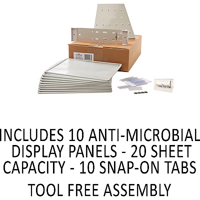 Durable VARIO Antimicrobial Desktop Reference Display System (DBL535810)