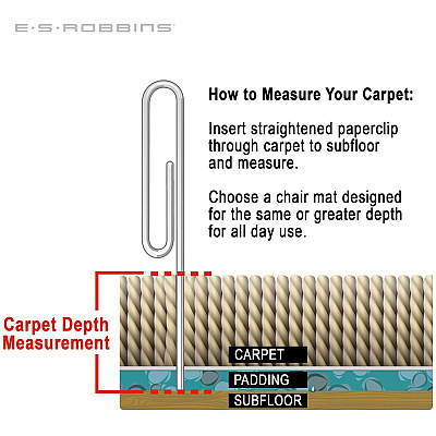 ES ROBBINS EverLife Rectangular Chair Mat (ESR124377)