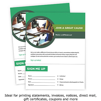 PrintWorks Professional Pre-Perforated Paper for Invoices, Statements, Gift Certificates & More (PRB04124)