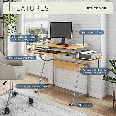 Techni Mobili Compact Computer Desk (8336C09)