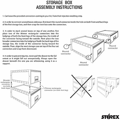 Storex Black/Gray Heavy-duty Archive Drawer (STX61178U01C)