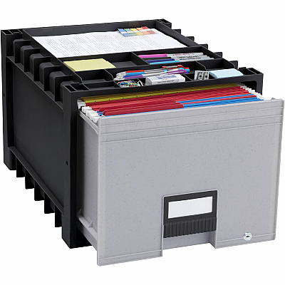Storex Black/Gray Heavy-duty Archive Drawer (STX61178U01C)