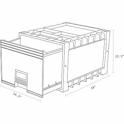 Storex Black/Gray Heavy-duty Archive Drawer (STX61178U01C)
