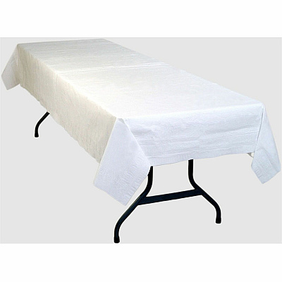 Tablemate Table Set Poly Tissue Table Cover (TBLPT549WH)